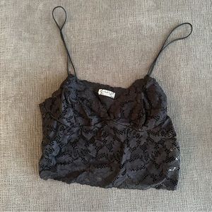 Free People Intimately Size XS Black Lace Bralette
